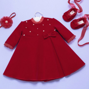 Set botez 3 piese Red Velvet - Img 4