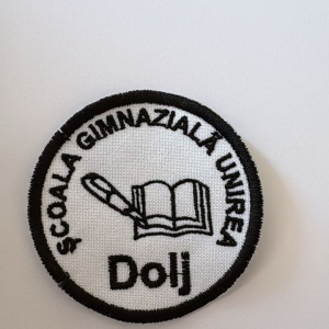 Sigla brodata Scoala Gimnaziala Unirea Dolj