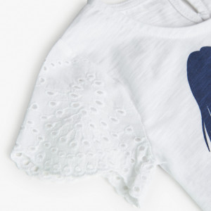 maneca dantela tricou