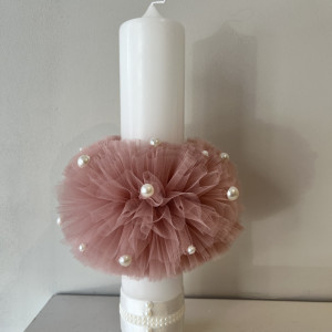 Trusou botez complet Little Pearl roz pudra - Img 8