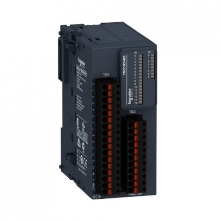 Modul extensie SCHNEIDER ELECTRIC TM3DM24RG, 16DI/8DO, iesiri releu NO, bloc terminal detasabil