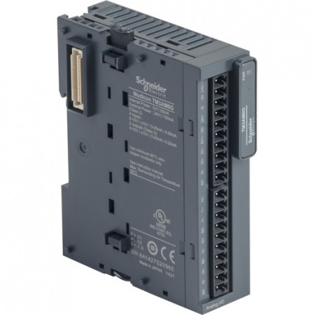 Modul extensie Schneider TM3AM6G, 4AI/2AO, tensiune sau curent, bloc terminal detașabil