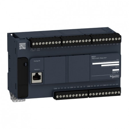 PLC SCHNEIDER ELECTRIC TM221C40R, 24DI/16DO, iesiri releu, port serial (RJ45), alimentare 100 - 240 VAC