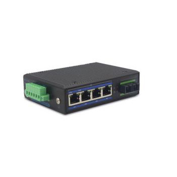 Switch Ethernet industrial Odot ES314F-SC20, 1 port optic 100Mbps, 4 porturi Ethernet 100Mbps, conector SC, SM DX, 20KM, alimentare 12-52Vd.c.