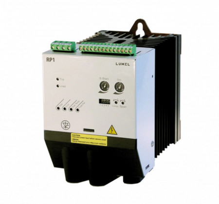 Variator de putere echipamente monofazate, LUMEL RP1, control fază, impuls, ON/Off, intrare în tensiune, curent, potențiometru, 2 ieșiri în releu