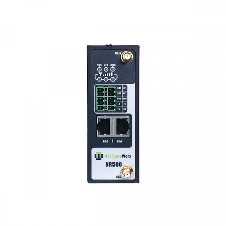 Router 4G industrial DUAL SIM NavigateWorx NR500-S4G A502433, Acces Point industrial, 2 porturi Ethernet, 1 port RS232, 1 port RS485, 2DI/2DO, alimentare 9 - 48VDC