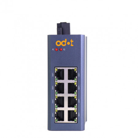 Switch industrial Odot MS108G, fără managment, 8 porturi Ethernet 10/100/1000Mbps, alimentare 9 - 36Vd.c.