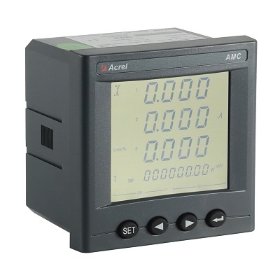 Contor trifazat Acrel AMC96L-E4/KC, 4DI/2DO, ieșire în impuls, Modbus RTU