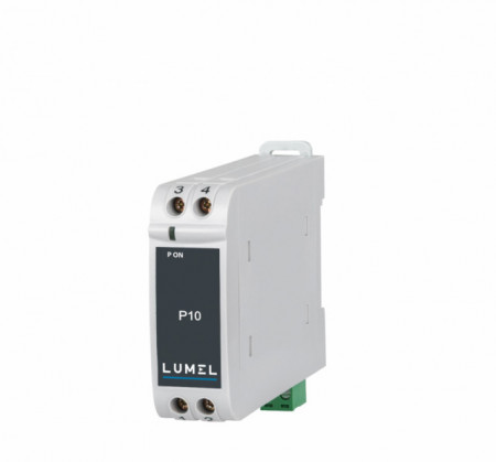 Traductor de curent continuu Lumel P10, măsurare tensiune sau curent, ieșire în curent sau tensiune, izolare galvanică