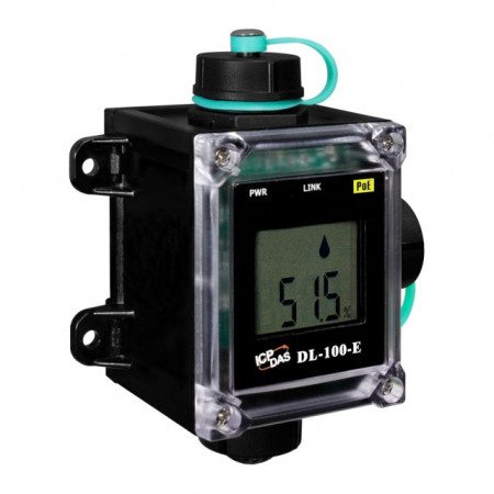 Traductor ICPDAS DL-100-E, masurare temperatura si umiditate, logger, IP66, Ethernet, alimentare PoE