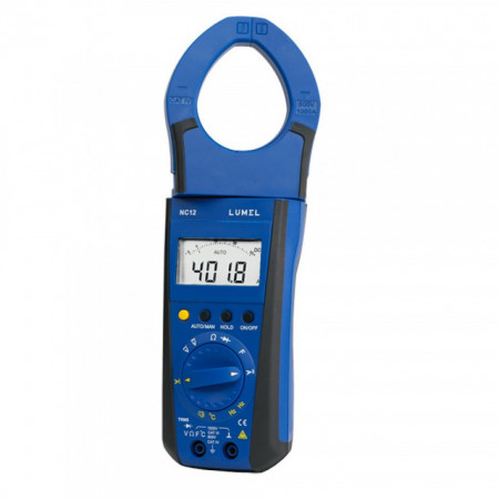 Clește ampermetric digital Lumel NC12, măsurare tensiune, curent, rezistență sau temperatură, maxim 300A sau 1000A