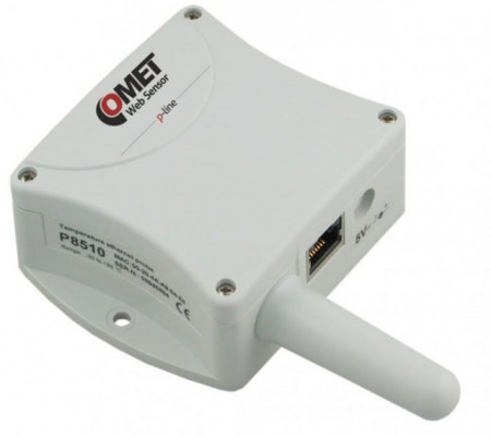 Termometru Ethernet COMET P8510, senzor de temperatură integrat, Modbus TCP, interfață Web, alertare e-mail și SNMP