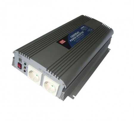 Convertor DC/AC Mean Well A301-K7-F3, ieșire sinusoidală modificată, 1500W