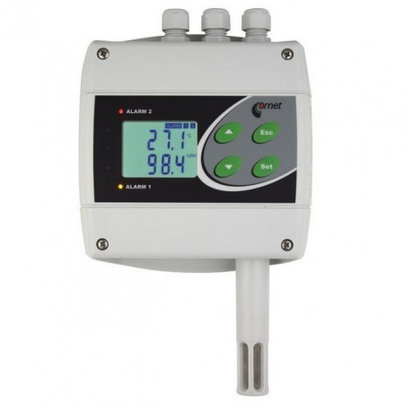 Regulator de temperatură și umiditate Comet H3020, sondă 75 mm, 2 ieșiri în releu