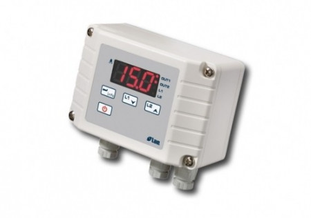 Regulator temperatura digital LAE ELECTRONIC AC1-2WTQ2RE-B, intrare PTC/NTC10K, 2 iesiri releu, RS485