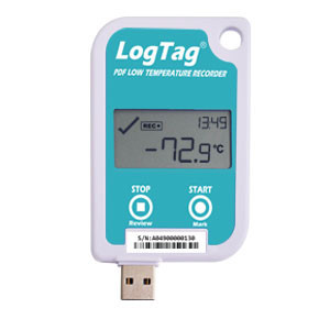 Data logger temperatură -90°C ... +40°C LogTag UTREL-16, ecran, intrare sondă externă, memorie 16000 valori