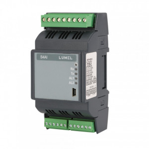 Modul adresabil 4 intrări analogice Lumel S4AI, intrări programabile ±10 V/±20 mA, sau RTD/TC/șunt, Modbus RTU, RS485