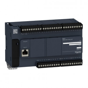 PLC Schneider TM221C40R, 24DI/16DO, iesiri releu, port serial (RJ45), alimentare 100 - 240 Va.c.