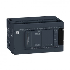 PLC Schneider TM241C24U, 14DI/10DO, iesiri tranzistor, port serial (RJ45), alimentare 24 Vd.c.
