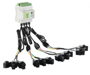 Contoare trifazate inteligente Acrel ADW210 pentru 1 - 4 circuite simultan, măsurare directă 100A, 400A sau 600A, sau intrare 5A pentru CT, Modbus RTU