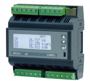 Contor trifazat SMART Lumel NR30IoT, memorie internă 8GB, Ethernet, Modbus, MQTT, măsurare directă până la 63A