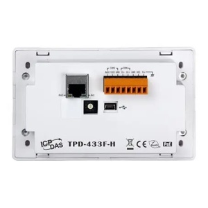 HMI Ethernet, touch screen 4.3", montaj orizontal sau vertical, Modbus RTU / TCP, alimentare PoE - ICP DAS TPD-433F-H CR - Img 2
