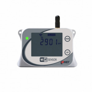 Traductor CO2 WiFi Comet W5714, afișaj LCD, senzor integrat