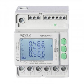 Analizor bidirecțional de rețea Algodue UPM209 ENH, măsurare 1A/5A, Ethernet, Modbus TCP, memorie 8MB