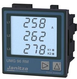 Analizor Janitza UMG 96RM, analiză până la a 40-a armonică, comunicație Modbus RTU/Slave, 2 ieșiri în impuls