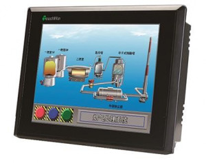 Ecran tactil industrial Xinje TG865-ET, 8 inch, color, cu interfață Ethernet și suport Modbus, IP65