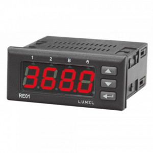 Regulator de temperatură Lumel RE01, intrare sondă Pt100, ieșire tip ON-OFF și alarmare, PID control