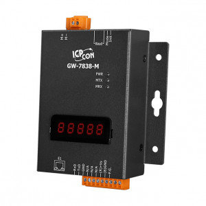Gateway Modbus TCP server la M-Bus Master, maxim 100 M-Bus slaves, ICP DAS GW-7838-M - Img 5