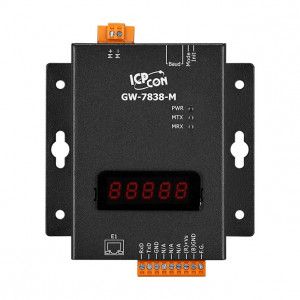 Gateway Modbus TCP server la M-Bus Master, maxim 100 M-Bus slaves, ICP DAS GW-7838-M - Img 6