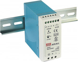 Sursă de alimentare Mean Well MDR-40-12, ieșire 12V, 3.33A, 40W, montaj pe șină DIN