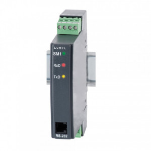 Traductor Lumel SM1, 2 intrări sondă PT100, MODBUS RTU / ASCII, RS485 / 232, alimentare 85-253 Va.c. / Vd.c.