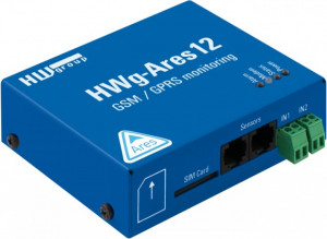 Modul monitorizare prin GSM temperatură, umiditate și lumină, HW GROUP HWg-Ares, alertare prin SMS/E-mail