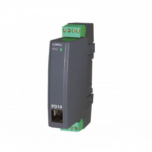 Traductor AC tensiune, curent sau frecvență Lumel P21Z, ieșire în curent, în tensiune, sau RS485, Modbus RTU, izolare galvanică
