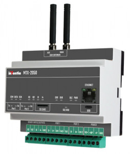 Modul IoT 4G Inventia MTX-2050, 4DI/2DO, data logger, Ethernet, Modbus