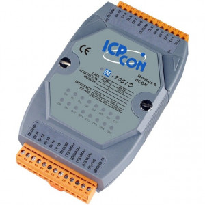 Modul adresabil 16 intrări digitale ICPDAS M-7051D-G, 16DI izolate, RS485, Modbus RTU