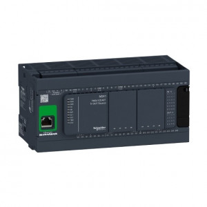 PLC Schneider TM241CE40T, 24DI/16DO, iesiri tranzistor, Ethernet, port serial (RJ45), alimentare 24 Vd.c.
