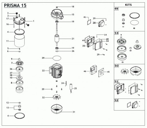 Pompe Centrifuge Multicelulare PRISMA 15 / Espa - Img 2