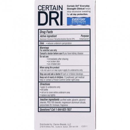 Antiperspirant Certain DRI A.M Roll-On 74 ml - Img 2