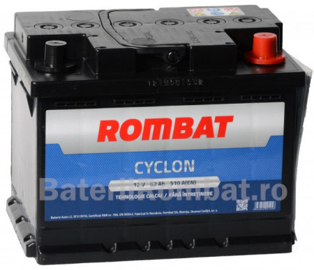 Acumulator Auto Rombat Cyclon 12V 62Ah