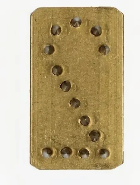 Numere 30 mm alamă