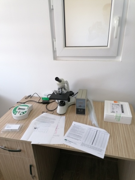 Microscop cu încălzire, spermodensimetru