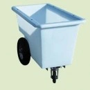 Carucior pentru furaje, complet cu set roti, 250 litri - Img 2