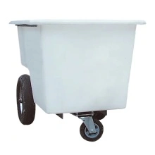 Carucior pentru furaje, complet cu set roti, 250 litri