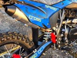 MOTO CROSS 250cc DIRT BIKE Tornado J21/18" Nitro BRX - Img 7