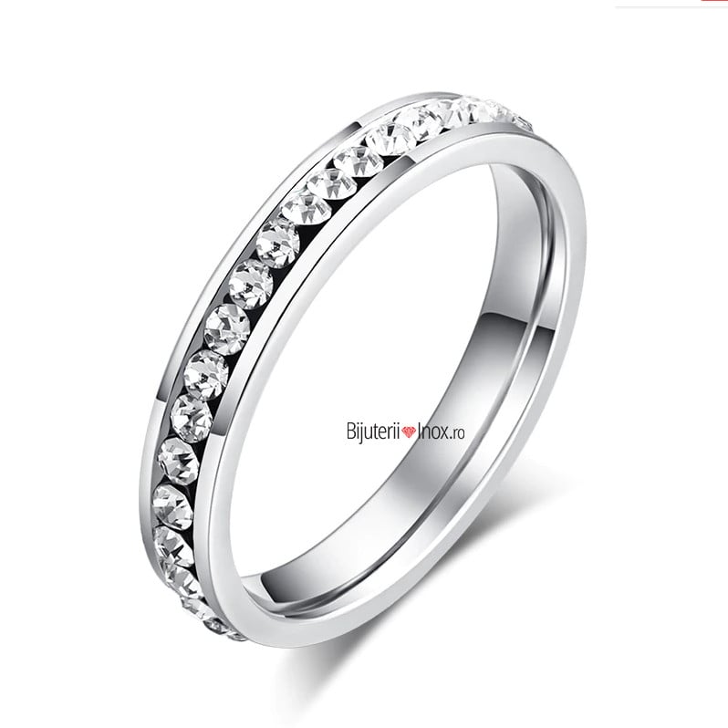 Inel inox Sparkle Eternity Band - IND1129