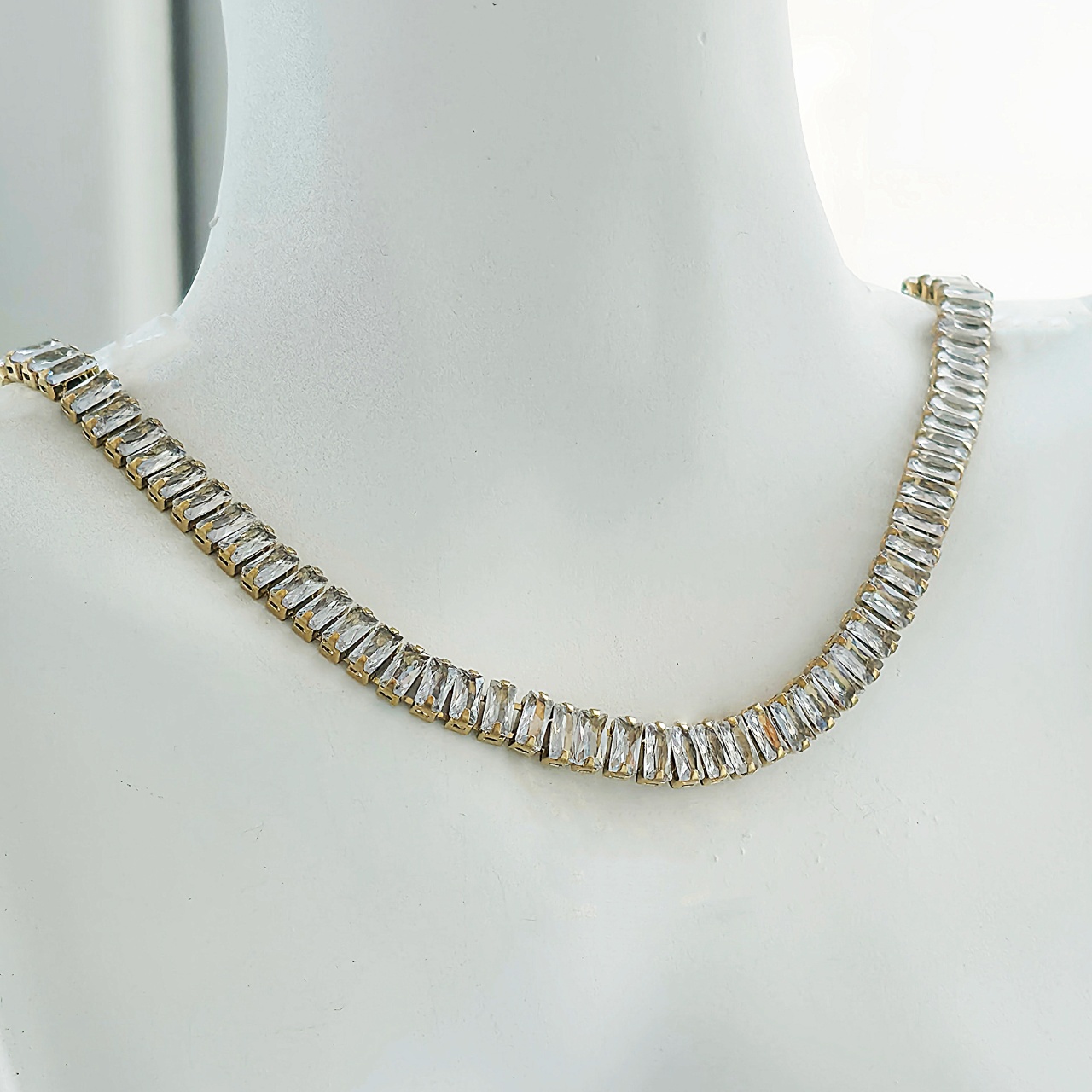 Lantisor / Colier Tennis din Inox 6mm - LPD1498 - 1 | YEO